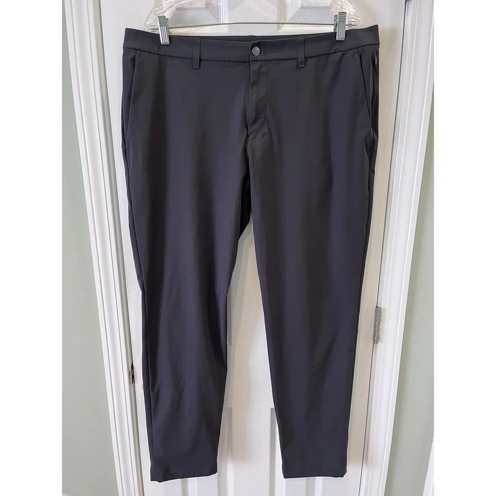 Lululemon ABC Slim 5 Pocket Warpstreme Stretch Obsidian LM5AO4S Pants Mens 38x31